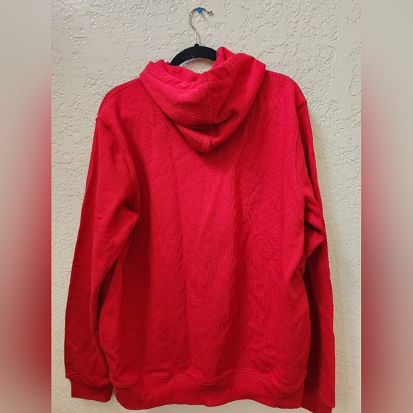 LACOSTE MEN'S HOODED COTTON FLEECE PENNANTS L BADGE - COLOR RED - Picture 8 of 9